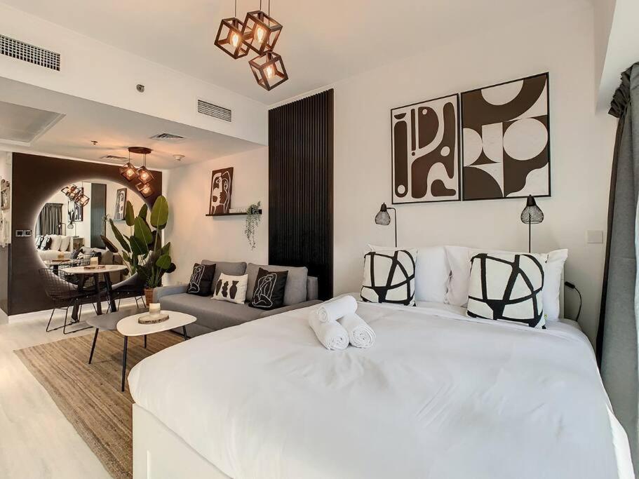 Luxury Modern Studio In Jlt With Amazing View & Rooftop Pool - Sleeps 3 Dubaï Extérieur photo